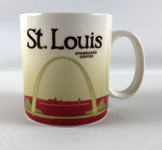 Starbucks Coffee Mug Icon City Series 16oz St. Louis Red Arch Skyline 2012 - £15.76 GBP