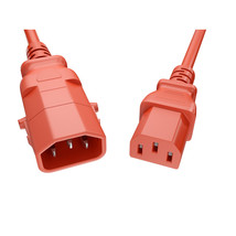 UNC Group PWCD-C13C14-15A-01F-RED POWER CORD C13 - C14, 14AWG, 15AMP, 25... - $483.96 MXN