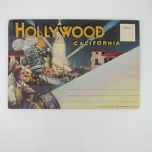 Hollywood California 12 Postcard Folder Radio City, Graumans, Blvd Vintage 1930s - £23.44 GBP