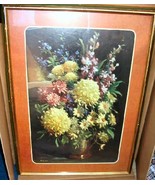 Vintage Framed Print Poster Daisies and Cornflowers R. Colao - £23.97 GBP