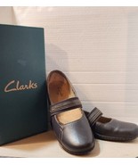 Clarks Active Air Geraldine Mary Jane Brown Leather Flats 10M - £28.07 GBP