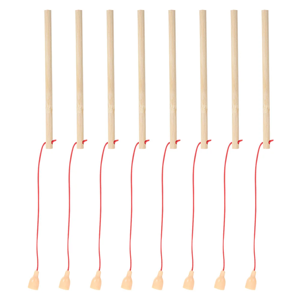 8Pcs Magnetic Fishing Rods Wooden Fishing Toys Wooden Fishing Poles for Toddler - £8.83 GBP