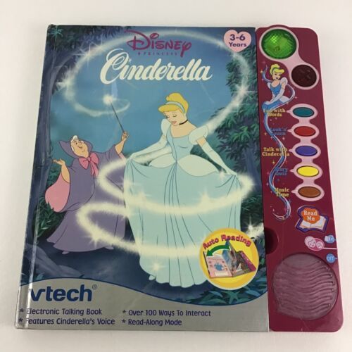 VTech Disney Princess Electronic Talking Book Cinderella Interactive Auto Read - $39.55