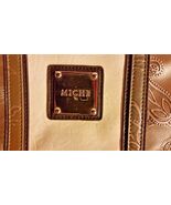 WOMENS MICHE BROWN BEIGE PAISLEY 17&quot; X 14&quot; X 7&quot; SHOULDER BAG PURSE CLASS... - $18.75 CAD