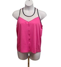 Lucky In Love Womens XL Pink Santa Fe Fly High Tank Top Activewear Tennis Golf - £15.48 GBP