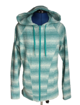 Women&#39;s Under Armour Storm 1 Green Ivory Wintersweet Fleece Full-Zip Hoodie  ~M~ - £18.27 GBP