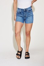 Judy Blue Full Size High Waist Slim Denim Shorts - £36.48 GBP