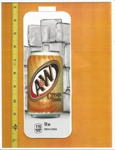 Coke Chameleon Size A&amp;W Cream Soda 12 oz CAN Soda Vending Machine Flavor Strip - £2.34 GBP