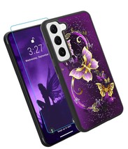for Samsung Galaxy S23 Plus Case Deep Purple Butterfly Space - £43.36 GBP