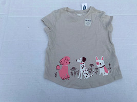 Old Navy Toddler Girls Tee Shirt Dog Print Baby - £8.02 GBP