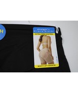 SlimShaper by Miracle Brands Women&#39;s Sheer Booty Lift Shortie - Black Sm... - $9.89