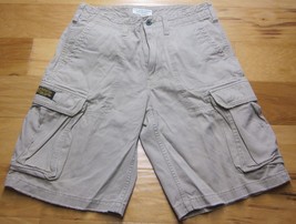 POLO MEN&#39;S JEANS COMPANY AUTH. MILITARY SURPLUS W32 BEIGE CARGO SHORTS L... - $34.52