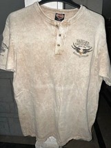 Preowned Mens Large Harley Davidson pullover shirt in very good condition .  - £31.58 GBP