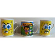 Dora The Explorer Best Friends &amp; 2 SpongeBob SquarePants Mugs - £23.96 GBP