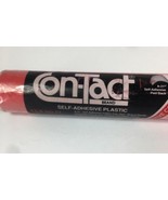 Vintage Contact Paper self-adhesive plastic 3 Yds x 18&quot; Sealed Sold Red - $184.53 MXN