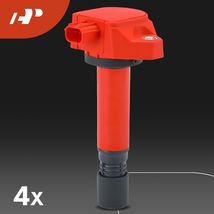 Yellow APM Set of 4 Ignition Coil Pack and Iridium Spark Plugs Compatible - $133.13