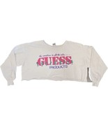 Vtg Womens Guess Cropped Sweat-Shirt MEDIUM Crew Neck See Details - $380.23 MXN