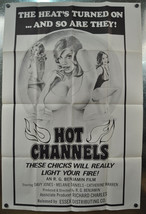 Hot Channels Original SS Movie Poster 1973 27 x 42 XXX - £118.43 GBP