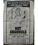 Hot Channels Original SS Movie Poster 1973 27 x 42 XXX - £116.22 GBP