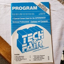 Vintage 1985 Tech Fair Program brochure info Sofitel Minneapolis MN Computer - £15.13 GBP