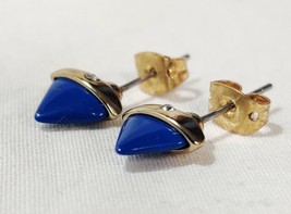 NEW House of Harlow 1960 Faux Lapis Rock Out Stud Earrings (1 pair) gold studs - £27.33 GBP
