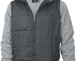 Men&#39;s Sherpa Fleece Lined Two Tone Zip Up Hoodie Jacket (Charcoal Gray, ... - $36.33