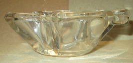 Clear Glass Shamrock Four Leaf Clover Trinket Catch All Dish Ashtray - $18.65