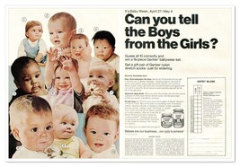 Gerber Baby Week Contest Babywear Set Prize Vintage 1968 2-Page Magazine Ad - £9.80 GBP