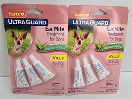 2x Hartz Ultra Guard Ear Mite Treatment For Dogs With Aloe Pet Care Dog 3 Tubes - £11.92 GBP