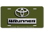 Toyota Old 4Runner Inspired Art Army Green FLAT Aluminum Novelty License... - $17.99