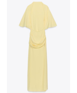 ZARA BNWT 2025. YELLOW CAPE LONG DRESS DRAPED OPEN BACK. 4661/209/322 - $1,763.72 MXN