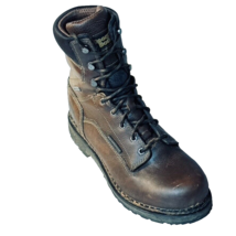 Georgia Boot Men&#39;s Work Brown Leather Waterproof Astm F2892 GB00318 Size 9.5M - £49.82 GBP