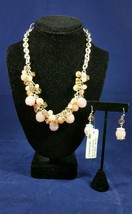 Yaumi K Multi Bead Adjustable Statement Fashion Necklace and Earring Set... - $57.99