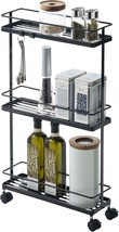 Yamazaki Home Kitchen Storage Portable Organizer Shelves | Steel |, Black. - $79.96