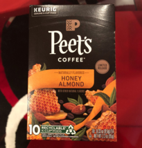 PEET&#39;S COFFEE HONEY ALMOND KCUPS 10CT - $18.99