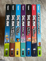 Lot of 6 Dav Pilkey Hardcover Books Dog Man Cat Kid - £15.17 GBP