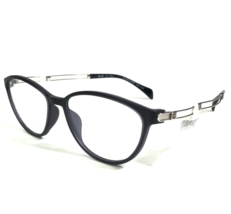 Charmant Brille Rahmen XL2094 GR Schwarz Silber Rund Cat Eye 51-15-135 - £36.67 GBP