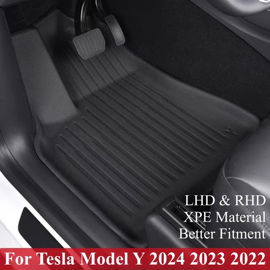 For Tesla Model Y 2023 2024 3D XPE Car Floor Mats LHD RHD Floor Liners Frunk - £44.15 GBP+