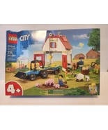 LEGO CITY: Barn &amp; Farm Animals (60346) Sealed. Box is Bent n Dent - £59.27 GBP