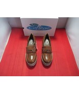 AQUA COLLEGE Daria Waterproof Penny Loafers $129 - US Size 8 - Cognac #928 - £24.63 GBP