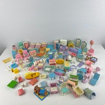 Fisher Price Precious Places Furniture Accessories Pretend Play Lot 1988 1989 ** - £35.29 GBP