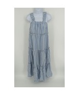 Max Studio Sleeveless Smocked Back Tiered Midi Dress Small Blue White NW... - £45.15 GBP