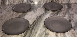 Dessert Snack Appetizer 7 3/4”Gray Swirl Plates Set Of 4 Royal Norfolk-BRAND NEW - $59.28