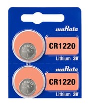 Murata CR1220 Battery DL1220 ECR1220 3V Lithium Coin Cell (10 Batteries) - £3.98 GBP+