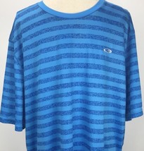 Champion Duodry Blue Stripe Sports Shirt Size XXL Mens Short Sleeve Active  - £12.05 GBP