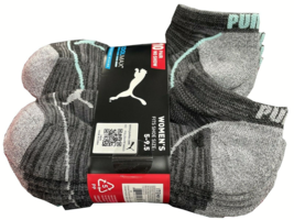10 Pair Puma Show Sock Women&#39;s Shoe Size 5-9.5 Cool Max Moisture Wicking Dark - £15.64 GBP