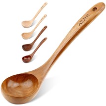 Wooden Ladles For Cooking, 10.8Inch Large Spoons For Kitchen,Wood Soup Ladle,Lad - £19.69 GBP