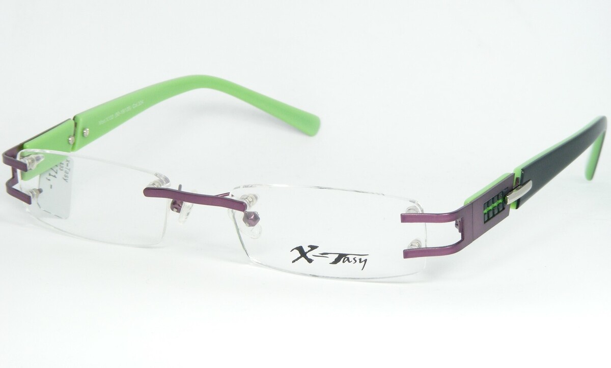 X-TASY Por RK Diseño X133 334 Violeta / Verde/Negro Gafas 50-18-135mm - $71.25