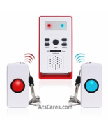 2 Button Panic Alert System - No Fees - 600' Range - Waterproof Caregiver Pager - $735.51 MXN