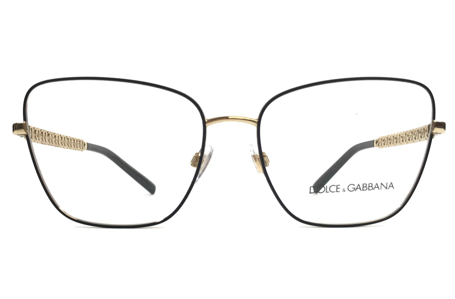 Dolce &amp; Gabbana Brille Rahmen DG1346 1311 Schwarz Gold Schmetterling 57-... - $138.59